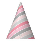 ストライプ パーティーハット (左)
