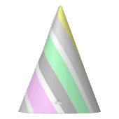 ストライプ パーティーハット (左)