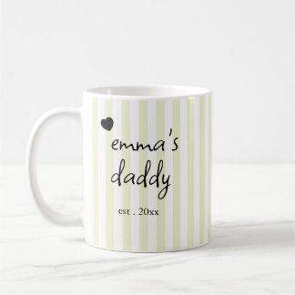 ストライプ ファーザーズデー コーヒーマグ Dad Est コーヒーマグカップ