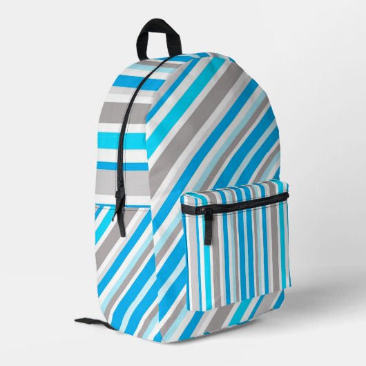 ストライプ プリントバックパック (裏面左端)