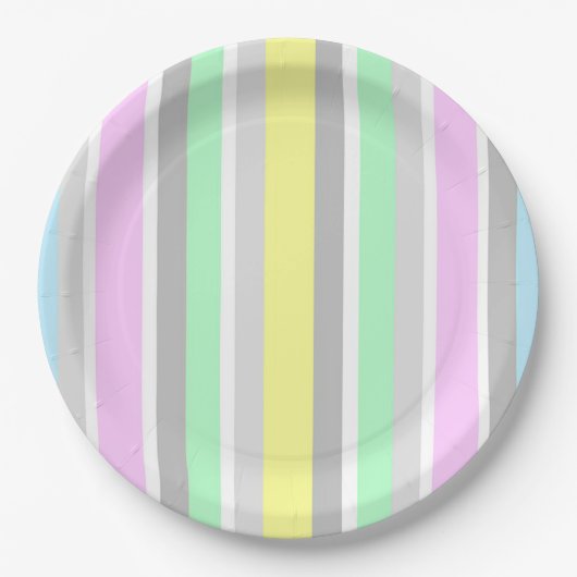 ストライプ ペーパープレート (正面)