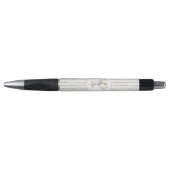 ストライプ ホワイト ローズ 花束 愛 ウェディング ボールペン (正面)