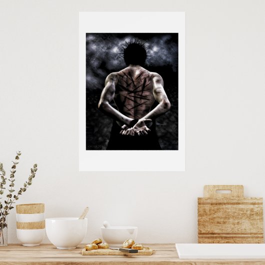 -ストライプ - ポスター (キッチン)