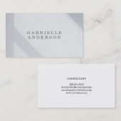 ストライプ |モダン | |プロフェッショナル 名刺 (正面/裏面)