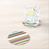 ストライプ ラウンドペーパーコースター (インサイチュ)