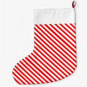ストライプ ラージクリスマスストッキング (裏面)