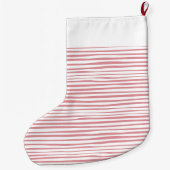 ストライプ ラージクリスマスストッキング (裏面)