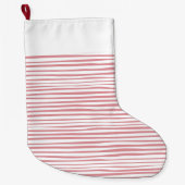 ストライプ ラージクリスマスストッキング (正面)