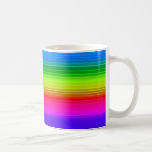 ストライプ レインボー コーヒーマグカップ (右)