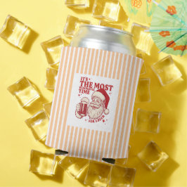 ストライプ レトロ サンタ ビールが飲める最高の時期 缶クーラー