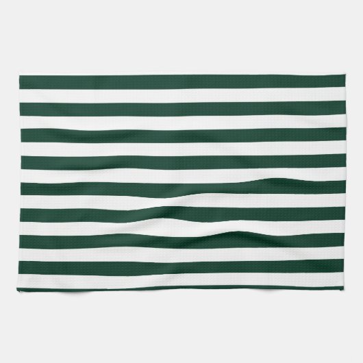 ストライプ-白く、深緑色薄くして下さい キッチンタオル (横)