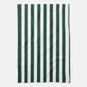 ストライプ-白く、深緑色薄くして下さい キッチンタオル (縦)