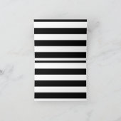ストライプ – 白と黒 カード (内部)
