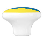 ストライプ |青と黄 |カスタマイズ可能 セラミックノブ (側面)