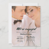 ストライプ | plum |婚約パーティ招待状 招待状 (正面)