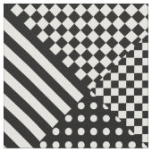 ストライプCheck Harlequin水玉模様混合デザイン ファブリック (クローズアップ)