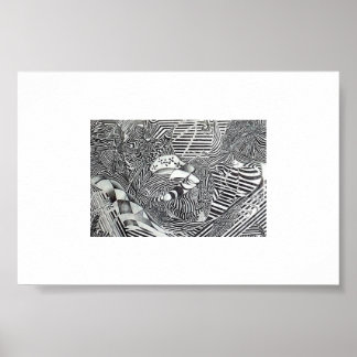 ストライプCycle Fusionポスター ポスター