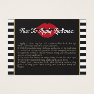 ストライプLips -金ゴールド – 適用方法 – ヒント