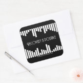 ストライプStickers – 大 スクエアシール (封筒)