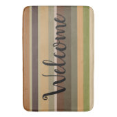 ストライプWelcome Matサイズを選択 バスマット (正面縦)