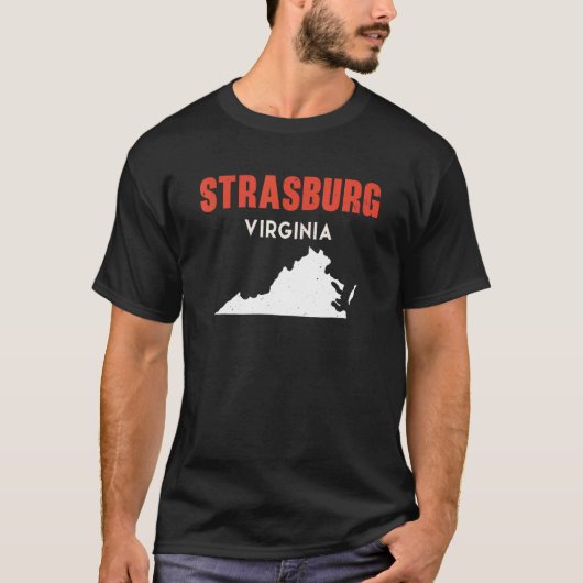 ストラスバーグバージニアUSA州アメリカトラベルヴァージン Tシャツ (正面)