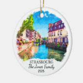 ストラスパーソナライズされたブールオーナメント，フランス セラミックオーナメント (左)