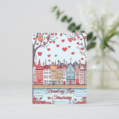 ストラスブールのバレンタインデーに恋を見つけた ポストカード (スタンド正面)