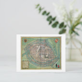ストラスブールの地図(「Civitates Orbis Terrarum」より) ポストカード (スタンド正面)