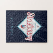 ストラスブールグランドエストフランスレトロルースターヴィンテージ ジグソーパズル (横)