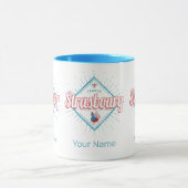 ストラスブールグランドエストフランスレトロルースターヴィンテージ マグカップ (中央)