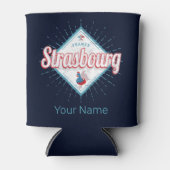 ストラスブールグランドエストフランスレトロルースターヴィンテージ 缶クーラー (正面)