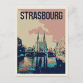 ストラスブールセントポールチャーチイラストレーションフランス ポストカード (正面)