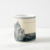 ストラスブールフランスの旧式なシナゴーグの郵便はがきのマグ コーヒーマグカップ (中央)