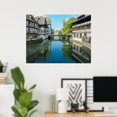 ストラスブールフランス運河 ポスター (ホームオフィス)