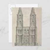 ストラスブール大聖堂の西正面 ポストカード (正面/裏面)