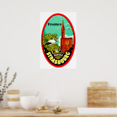 ストラスブール大聖堂,コウノトリ,フランス,ヴィンテージ ポスター (キッチン)