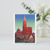 ストラスブール大聖堂，フランス ポストカード (スタンド正面)