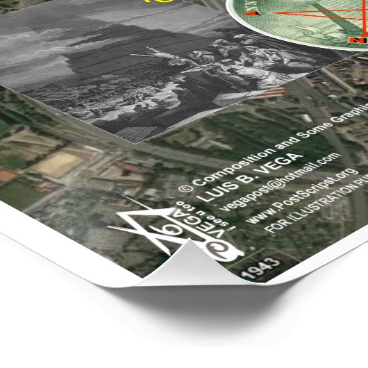 ストラスブール欧州議会のスターマップ ポスター (コーナー)