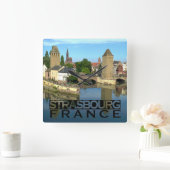 ストラスブール スクエア壁時計 (ホーム)