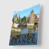 ストラスブール スクエア壁時計 (傾斜)