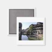 ストラスブール、フランスの磁石 マグネット (正面/裏面)