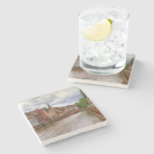 ストラスブール、フランスの聖者ニコラスの波止場 ストーンコースター (横)