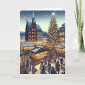 ストラスブール,フランスメリークリスマスジョユーヌエル シーズンカード (正面)