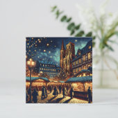 ストラスブール(フランス) | クリスマスパーソナライズされた シーズンカード (スタンド正面)