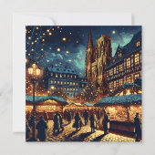 ストラスブール(フランス) | クリスマスパーソナライズされた シーズンカード (正面)