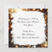 ストラスブール(フランス) | クリスマスパーソナライズされた シーズンカード (裏面)