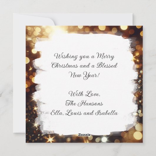 ストラスブール（フランス） | クリスマスパーソナライズされた シーズンカード (裏面)