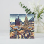 ストラスブール（フランス） | クリスマスパーソナライズされた シーズンカード (スタンド正面)