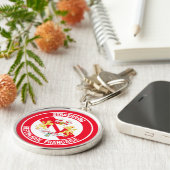 ストラスブール・ラウンド・エンブレム キーホルダー (側面)