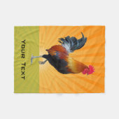 ストラッカラフルティングロスターデザインフリースブランケット フリースブランケット (正面(横))